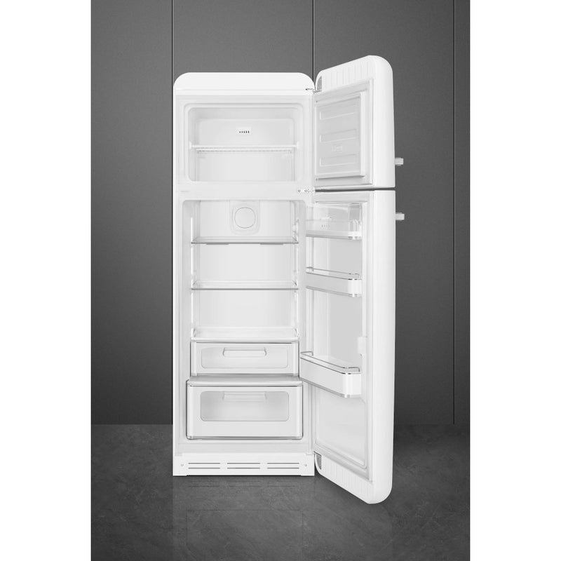 Smeg FAB30RWH6UK - White Retro Fridge Freezer - 80/20 Split - C Rated