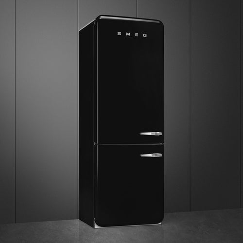 Smeg FAB38LBL6 - Black Fridge Freezer - 481L - D Energy