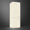 Smeg FAB38LCR6 - Cream Fridge Freezer - 70/30 Split - D Energy Rating