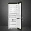 Smeg FAB38RBL6 - Black Fridge Freezer - 481L 70/30 Split - D Rated