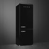 Smeg FAB38RBL6 - Black Fridge Freezer - 481L 70/30 Split - D Rated