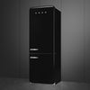 Smeg FAB38RBL6 - Black Fridge Freezer - 481L 70/30 Split - D Rated