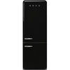 Smeg FAB38RBL6 - Black Fridge Freezer - 481L 70/30 Split - D Rated