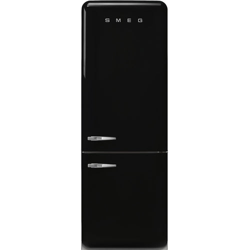 Smeg FAB38RBL6 - Black Fridge Freezer - 481L 70/30 Split - D Rated