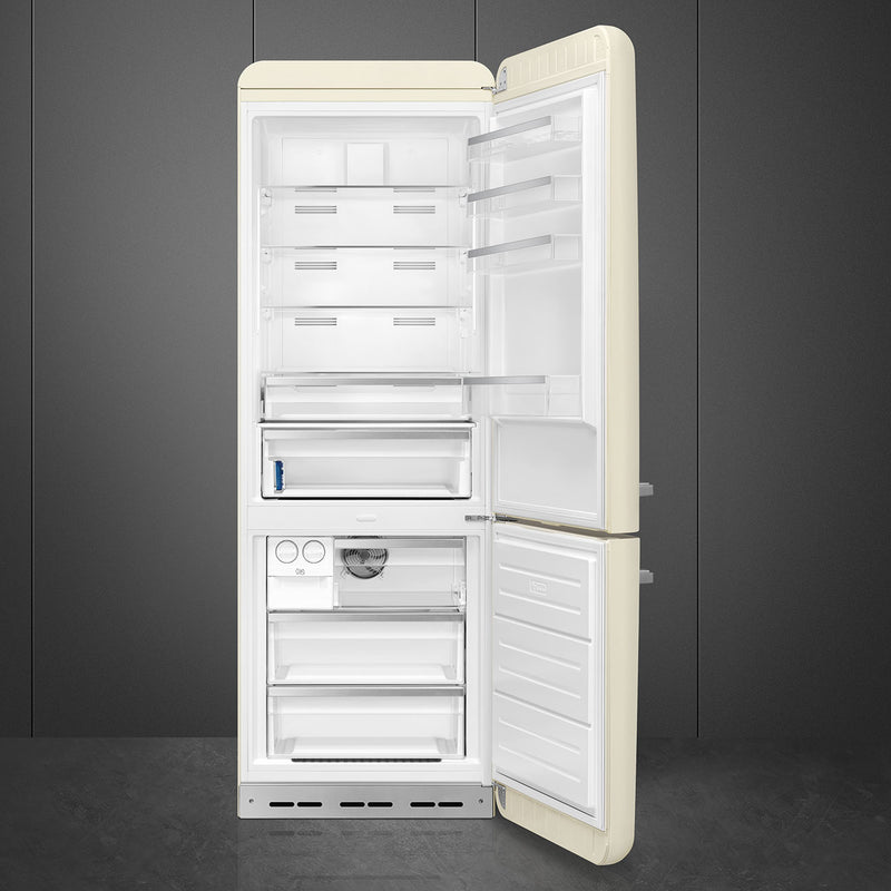 Smeg FAB38RCR6 - Cream Fridge Freezer - 481L - D Energy
