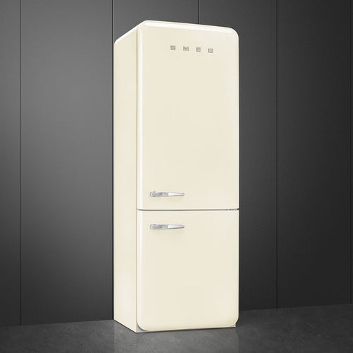 Smeg FAB38RCR6 - Cream Fridge Freezer - 481L - D Energy