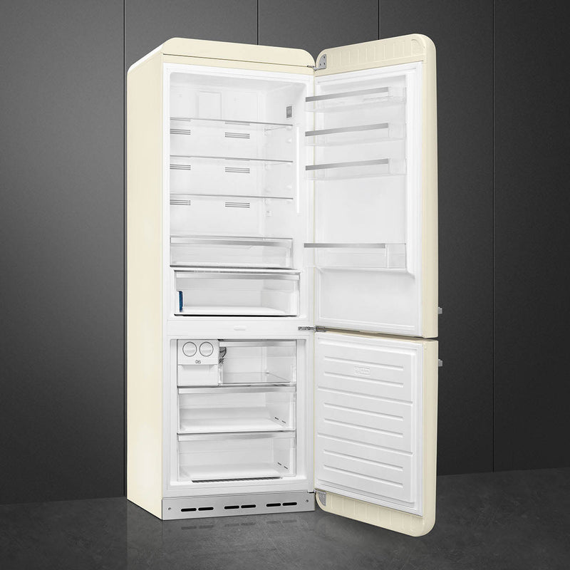 Smeg FAB38RCR6 - Cream Fridge Freezer - 481L - D Energy