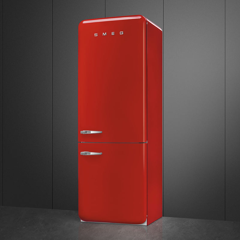 Smeg FAB38RRD6 - Red Fridge Freezer - 481L Total Capacity - D Energy Rating