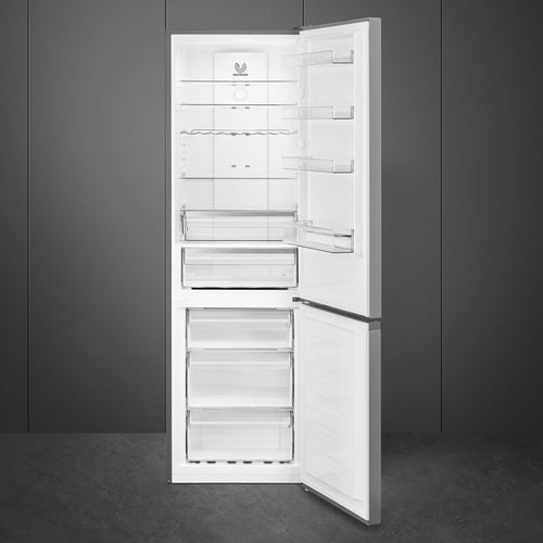 SMEG FC20XDNEUK - Inox Look Fridge Freezer - 331L - E Energy Rating