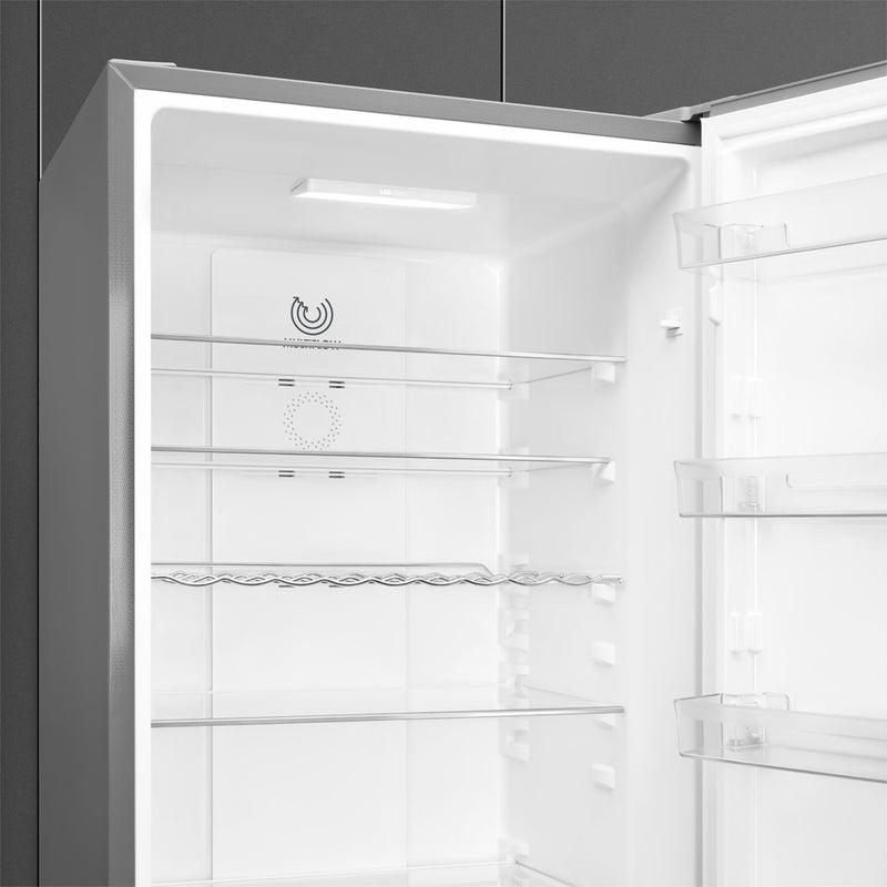 SMEG FC20XDNEUK - Inox Look Fridge Freezer - 331L - E Energy Rating