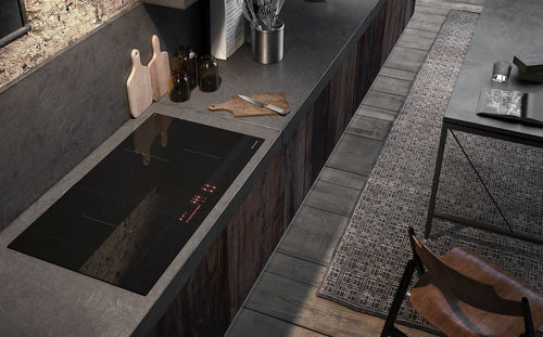 Faber FCH 84 KL - Black Glass/Grey Glass Induction Hob - 4 Zones - 9 Power Levels