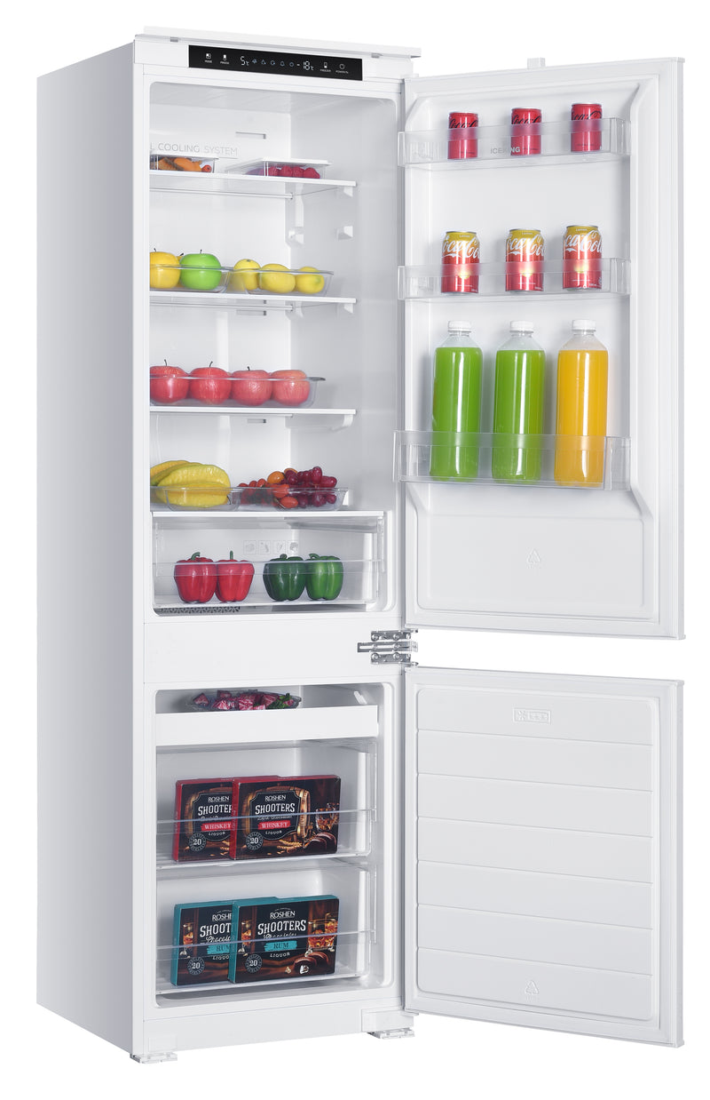Iceking IKBI7030TFF - White Built in Frost Free Fridge Freezer - E energy