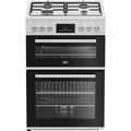 Beko FDG6231CW - White Gas Cooker - Double Oven - A Rated