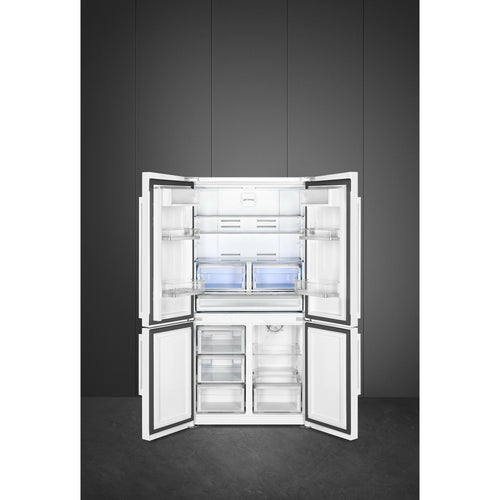 Smeg FQ60BDE - White American Fridge Freezer - 572L - E Energy