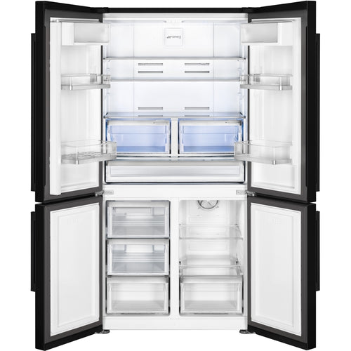 Smeg FQ60NDE - Black American Fridge Freezer - 572L - E Rated