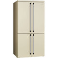 Smeg FQ960P6 Victoria American Fridge Freezer - Cream - 581L Total Capacity - E Energy Rated