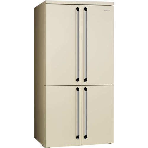 Smeg FQ960P6 Victoria American Fridge Freezer - Cream - 581L Total Capacity - E Energy Rated