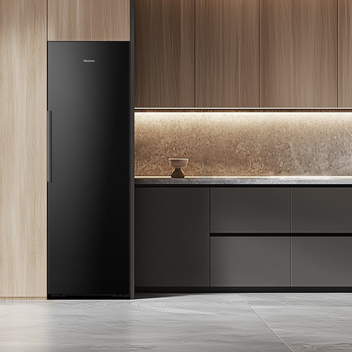 Hisense FT5K310GSFC - Black Tall Freezer - 312L - C Energy Rated