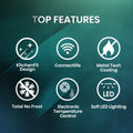Hisense FT5K310GSFC - Black Tall Freezer - 312L - C Energy Rated
