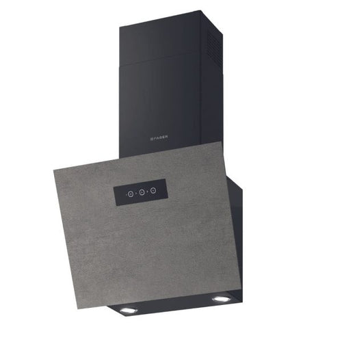 Faber NG GRES LG/X A60 - Light Grey/Stainless Steel 60cm Cooker Hood - 710m³/h - B Energy