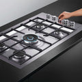 Fisher & Paykel CG905DWLPFCX3 - Stainless Steel 90cm Gas Hob - 5 Burners with Wok