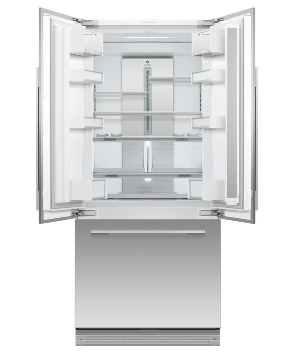 Fisher & Paykel RS80AU3 - Integrated 80cm American Fridge Freezer - 417L Capacity - E Energy