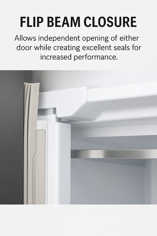 Tesla T530TDXG - Stainless Steel American Fridge Freezer - 529L - E Energy Rating