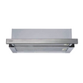 Candy CBT625/2X/1 - Metal Grey + Squared Stainless Steel Built-In Hood - 64 dB - B Energy