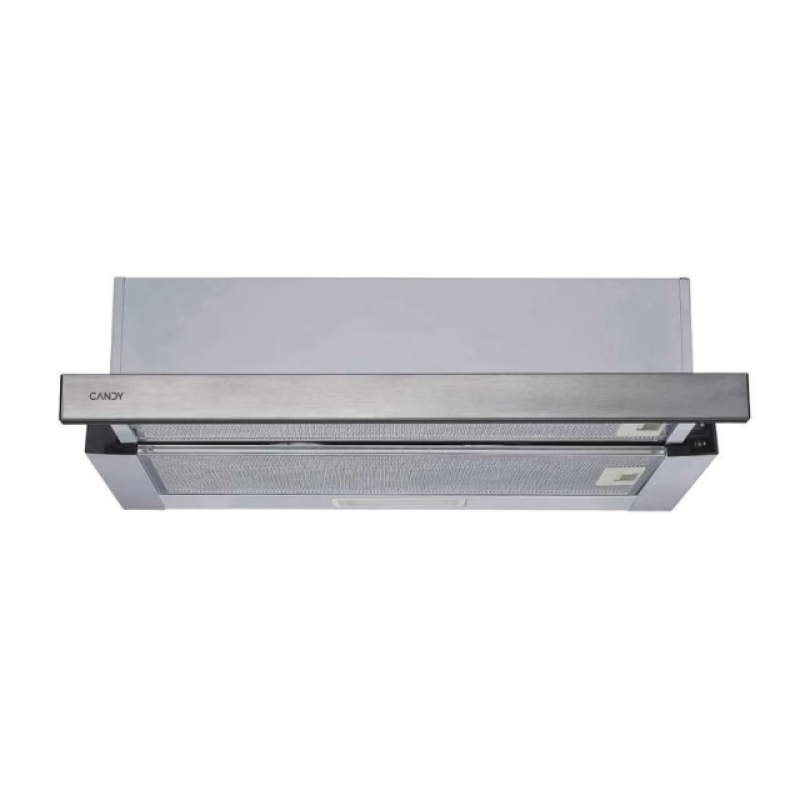 Candy CBT625/2X/1 - Metal Grey + Squared Stainless Steel Built-In Hood - 64 dB - B Energy