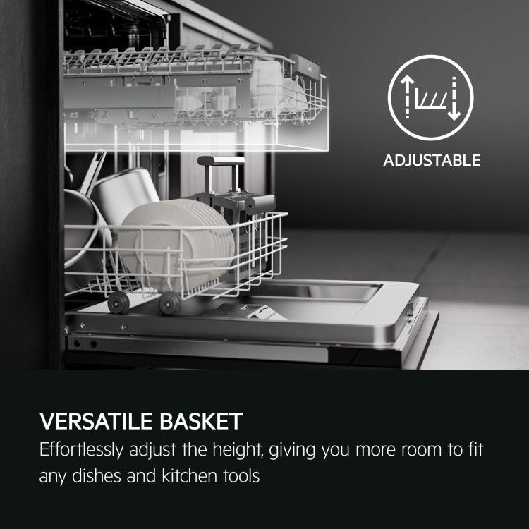 AEG GI8200A1SN - Black Integrated Dishwasher - 13 Place Settings - A Energy