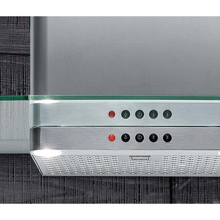 Elica GLACIER90SS - Stainless Steel 90cm Chimney Extractor Hood - 750 m³/h Extraction Rate