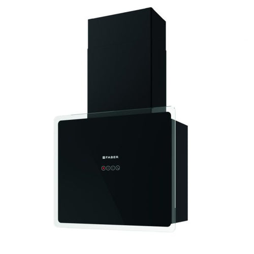 Faber Glam Fit 55 BK - Black Glass Wall Mounted Extractor - 700m³/h - A Energy