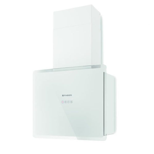 Faber Glam Fit 55 WH - White Glass Wall Mounted Extractor - 700m³/h - A Energy
