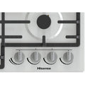 Hisense GM663XB - Stainless Steel 60cm Gas Hob - 4 Burners