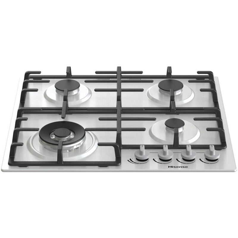 Hisense GM663XB - Stainless Steel 60cm Gas Hob - 4 Burners
