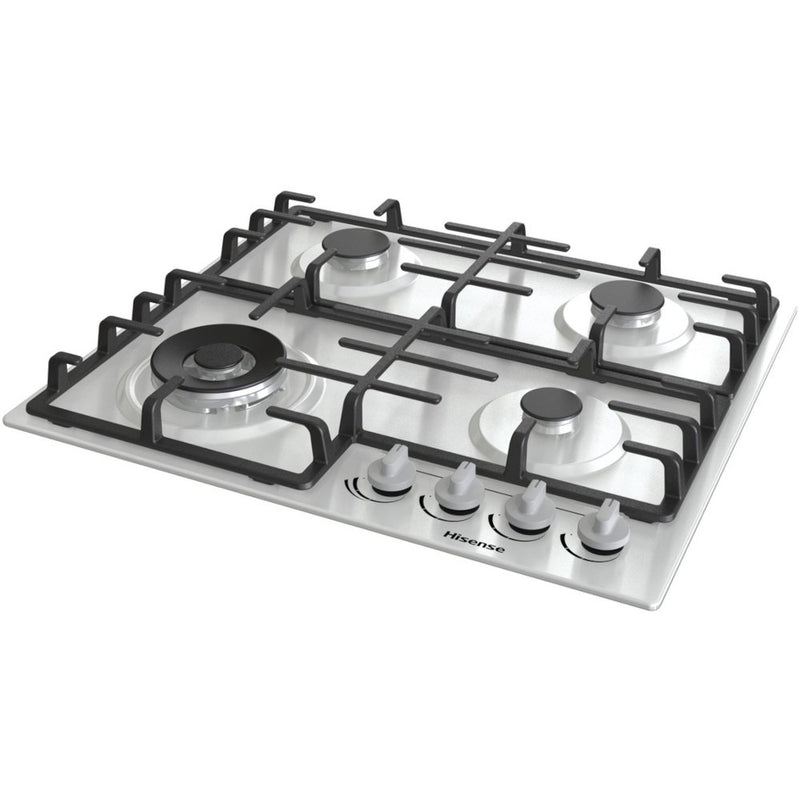 Hisense GM663XB - Stainless Steel 60cm Gas Hob - 4 Burners