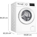 Bosch WAN28255GB - White 9KG Washing Machine - 1400 RPM - A Energy