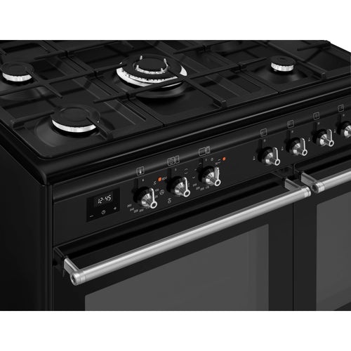Smeg CX92GMBL - Black Range Cooker - Dual Fuel - A energy