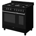 Smeg CX92GMBL - Black Range Cooker - Dual Fuel - A energy