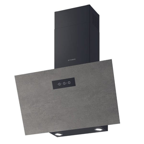 Faber NG GRES LG/X A80 - Light Grey/Stainless Steel 80cm Chimney Extractor - C Energy Rating