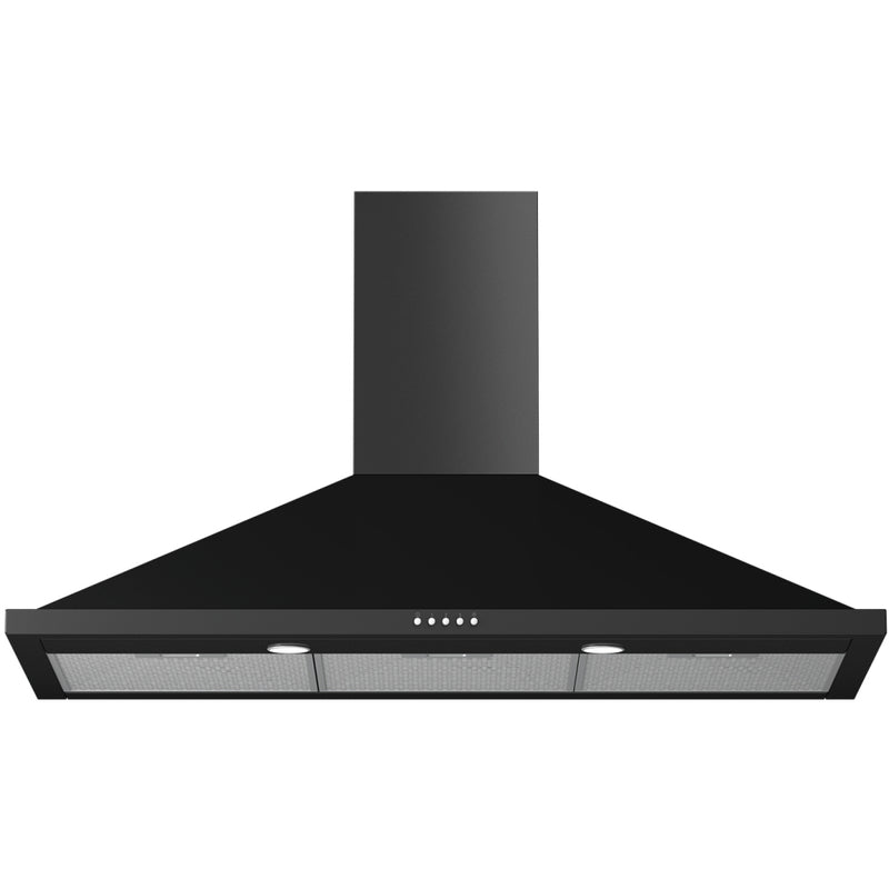 Leisure H102PX Black - 100cm Chimney Cooker Hood - C energy