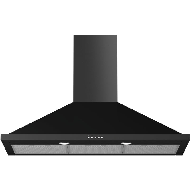 Leisure H92PK - Black 90cm Chimney Cooker Hood - 590 m³/h - C energy