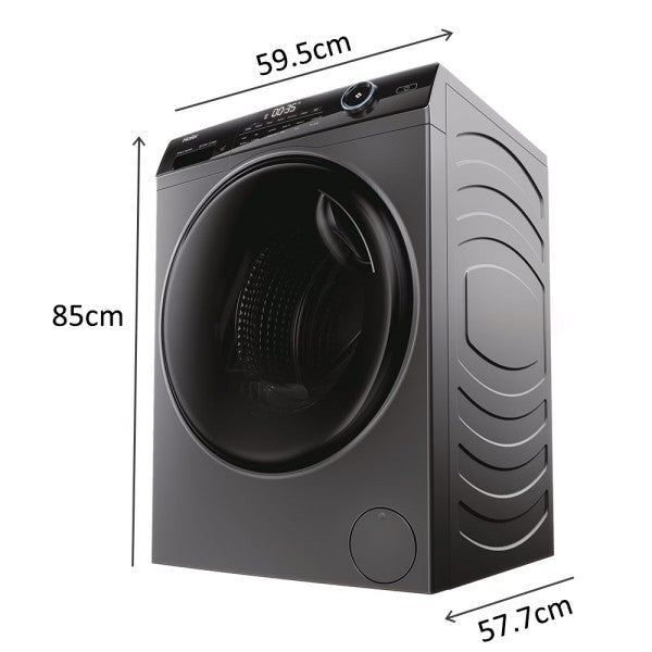 Haier HW100B14959S8U1U - Anthracite 10KG Washing Machine - 1400 RPM - A energy