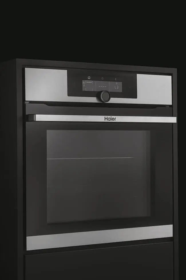 Haier HWO60SM2F9XH Series 2 - Stainless Steel Single Oven - 68L Capacity - Wifi Connected - A+ Energy Rating - DISPLAY