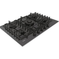 Haier HAVG75S2B - Black 5 Zone Glass Gas Hob