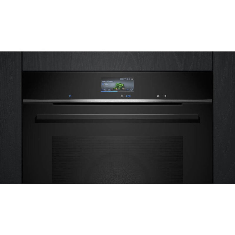 Siemens HB776G1B1B - Black Built in Electric Single Oven - A+ energy