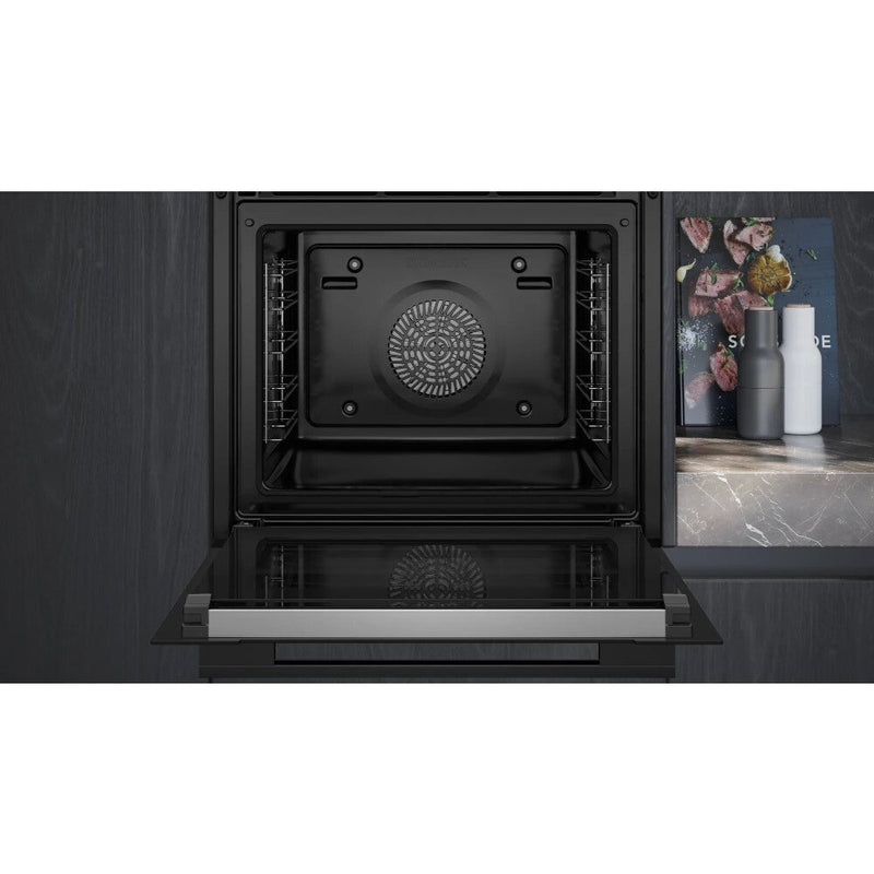 Siemens HB776G1B1B - Black Built in Electric Single Oven - A+ energy