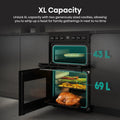 Hisense HDCEC5C10B - Black Electric Cooker - Double Oven Ceramic Hob - A Rated