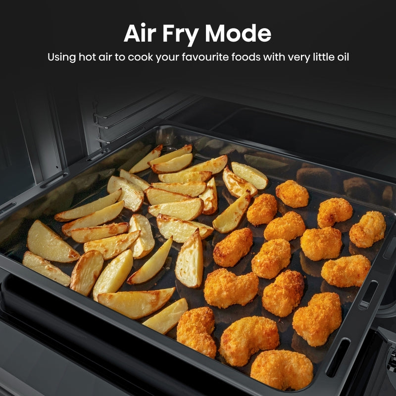 Hisense HDCEC5C10B - Black Electric Cooker - Double Oven Ceramic Hob - A Rated