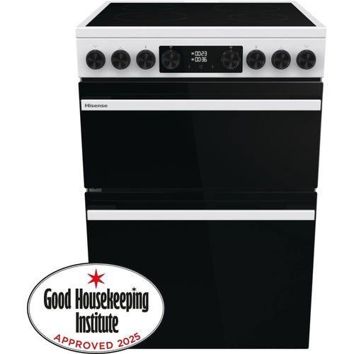 Hisense HDCEC6C20W - White Electric Cooker - Double Oven - A Rated